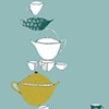 tea stack in blue
