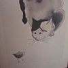 puss chasing one teapot