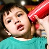 Sound Tubes: Listening boy