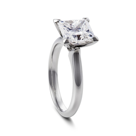 Pemberton Princess cut solitaire engagement ring