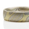 Mokume Gane Infinity Green Gold, Silver, Palladium