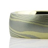 Green Gold and Palladium Mokume Gane Ring