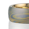 Mokume Gane Ring Yellow Gold and Palladium