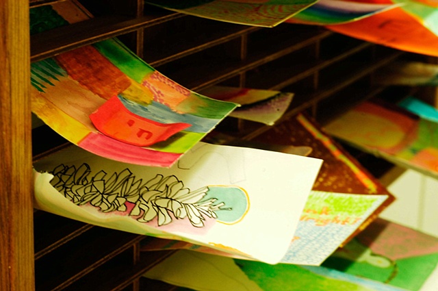 Detail: Untitled-Drawing Installation 
