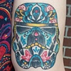 Elizabeth's storm trooper tattoo healed