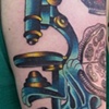 Erin's microscope and cell