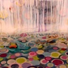 detail of Spring Showers at fold