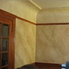 Marbled wallglaze in dining room