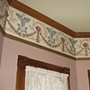 Stenciled and hand painted border for Victorian parlor