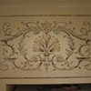 Stenciled and hand painted ornament for bathroom