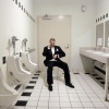 The groom waits