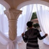 Checking out the gazebo
