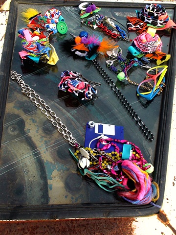 Junker Jewels by Kafka Vodka, found object jewelry and accessories