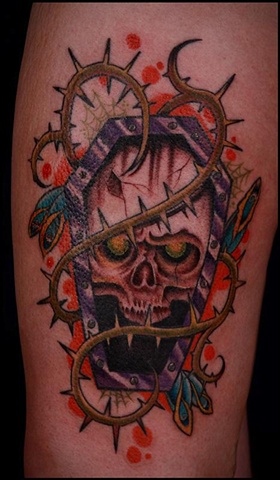 Skull and Coffin