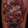 Skull and Coffin