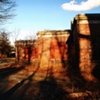 asylum at sunset