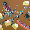 Bird and Canoe with Cupcake