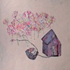 house with cupcake
