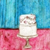 Double layer-pink & tourq.
