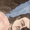 The Male Gaze, even mine, made her nervous.