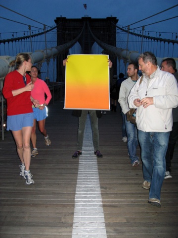 Artificial Sunset, Brooklyn Bridge