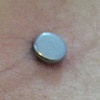fresh surface piercing on the hip(zoomed in)