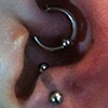 Fresh Antitragus, Daithe is two weeks old.