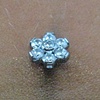 fresh navel piercing with the flower cz curved barbell from Industrial strength.  VERY NICE JEWELRY!!