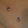 Two anchors on the hip.  The lower one is a week old, and the higher one is freshly done. (zoomed in view)