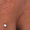 Fresh 18 gauge anchor with bezel set CZ.