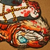 Watonai wrestles a tiger (detail)