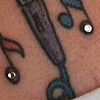 All five 18g dermal anchors nicely healed. 