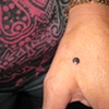 fresh dermal anchor on other hand