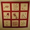 Collaborative Redwork Quilt