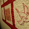 Kelly Burkhardt's Panel on the Collaborative Redwork Quilt
