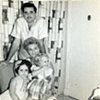 Bunchie (grandfather), Baba (grandmother) my mom (the blonde baby) and my aunt mashi (brunette) still in Havana