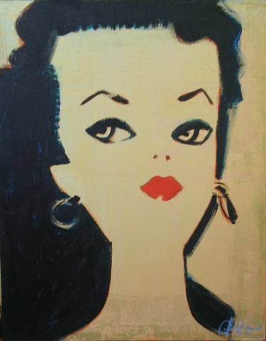 Number One Barbie painting