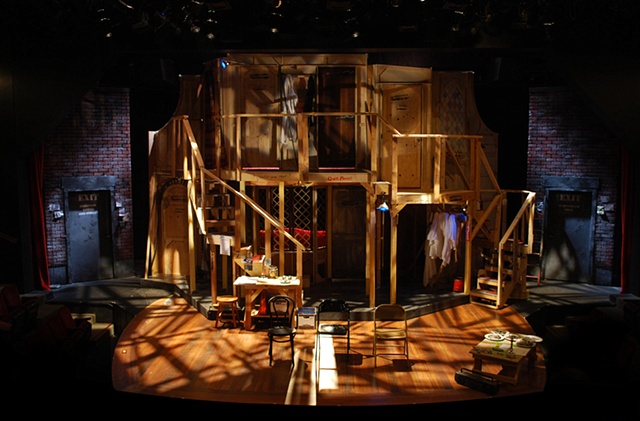 Noises Off set design by Sean Fanning