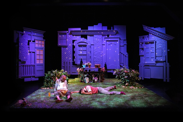 The Norman Conquests set design by Sean Fanning