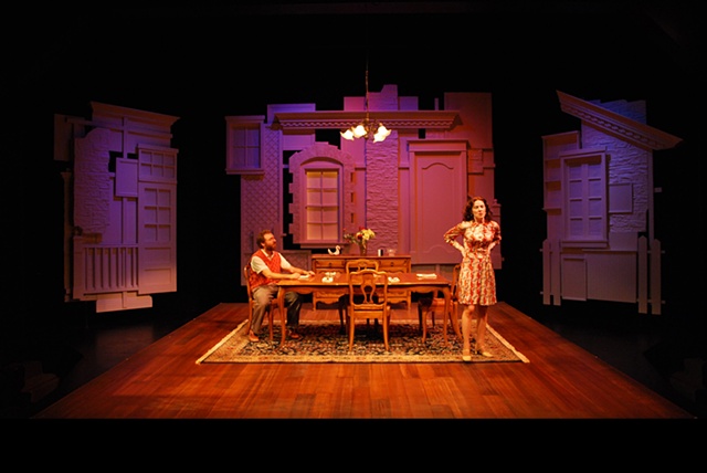 The Norman Conquests set design by Sean Fanning