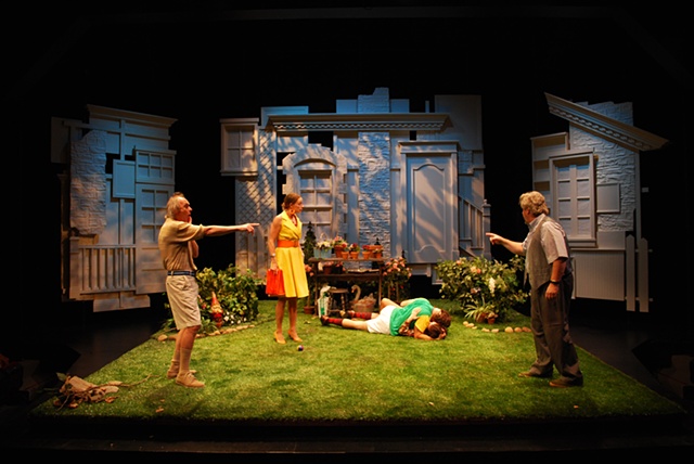 The Norman Conquests set design by Sean Fanning