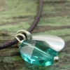 crystal and leaf