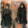 Punk Girl with Foot on Head of Plato