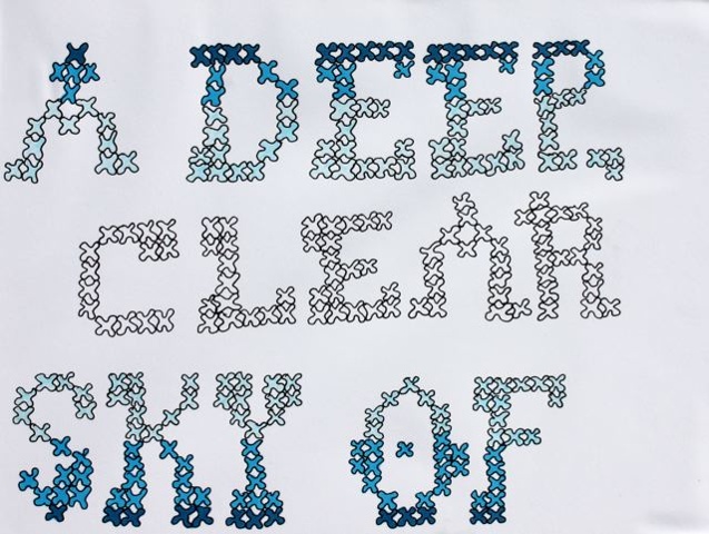 a deep clear sky of...