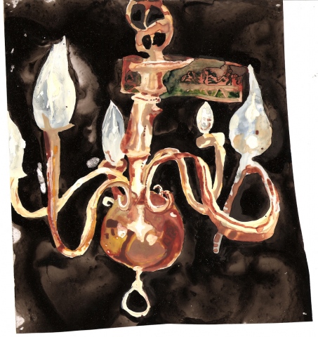 Chandelier and Last Supper