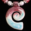 Red Spiral Necklace