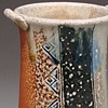 Soda vase with black slip