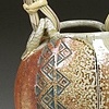 small soda vase with basket handle