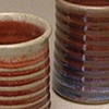 Pair of red mugs