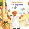 Cuatro aviones. Four airplanes.